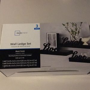 Wall Ledge Set - Black